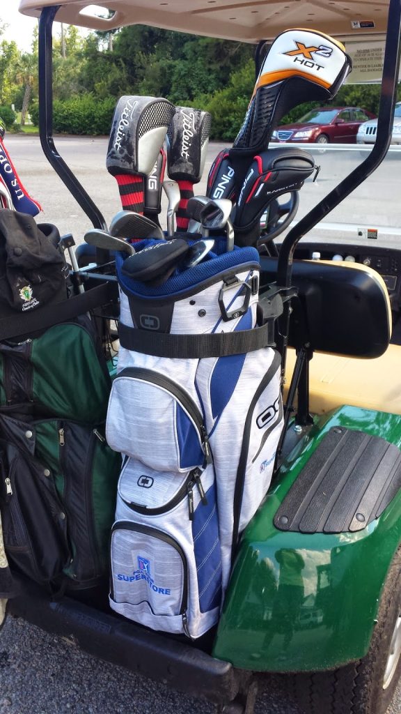 how to adjust double strap carry golf bag