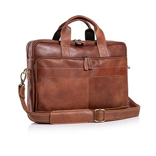 16 Inch Leather Laptop Bag