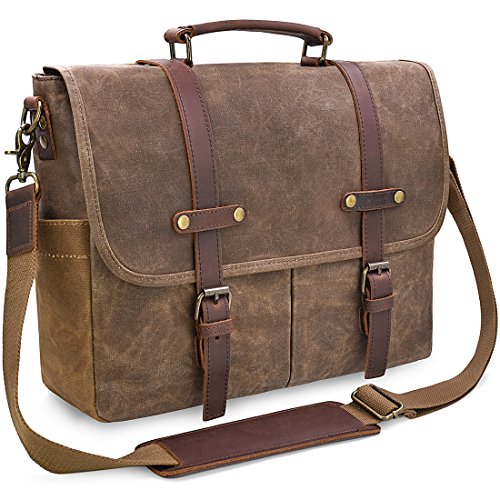 Brown Leather Bag for Laptop