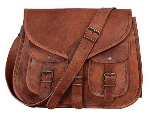 Leather Crossbody Bag With Pockets