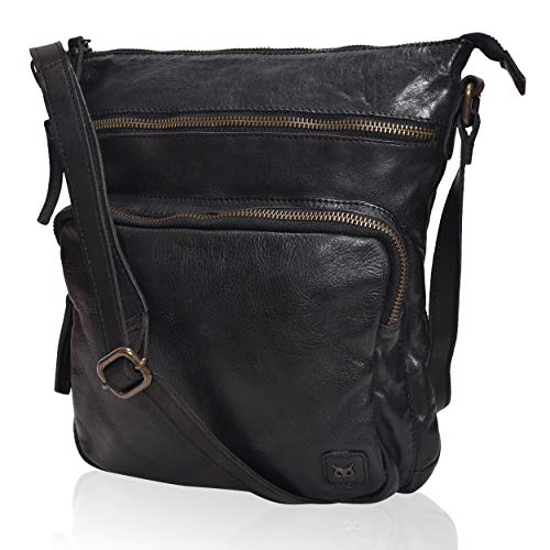 Leather Crossbody Bag With Zipper